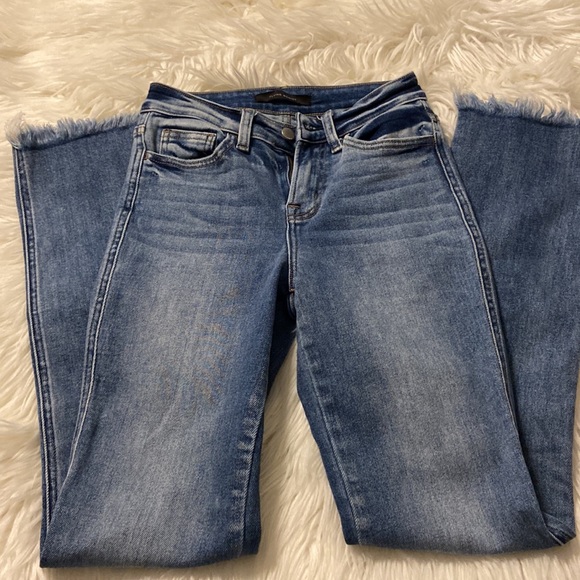 FLYING MONKEY Jeans size 23 Hight Rise Ankle Straight beautiful jeans inseam 30” - Picture 8 of 12